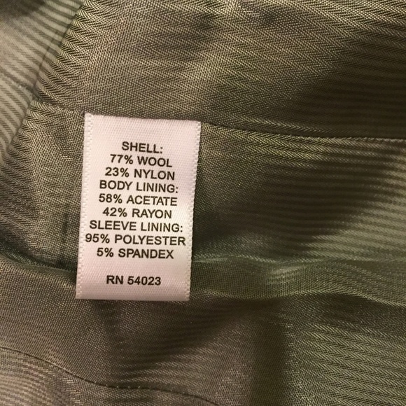 Banana Republic grey wool blazer w/ red accents, 0 - Picture 5 of 5